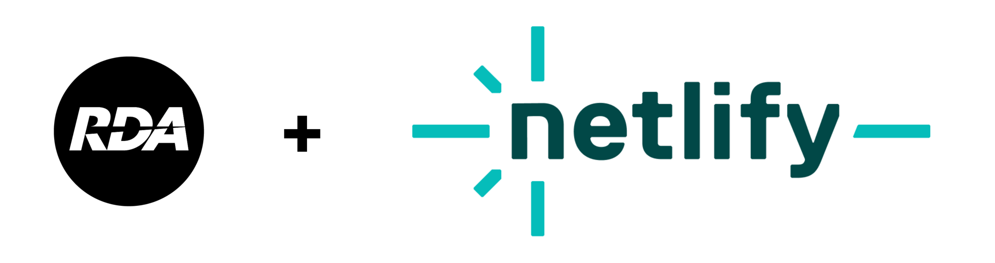 RDA + Netlify Logo Black