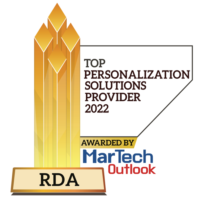 RDA named as one of the Top 10 Personalization Solution Providers by MarTech Outlook